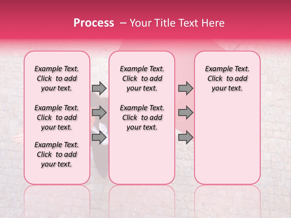 Caucasian Female Walking PowerPoint Template
