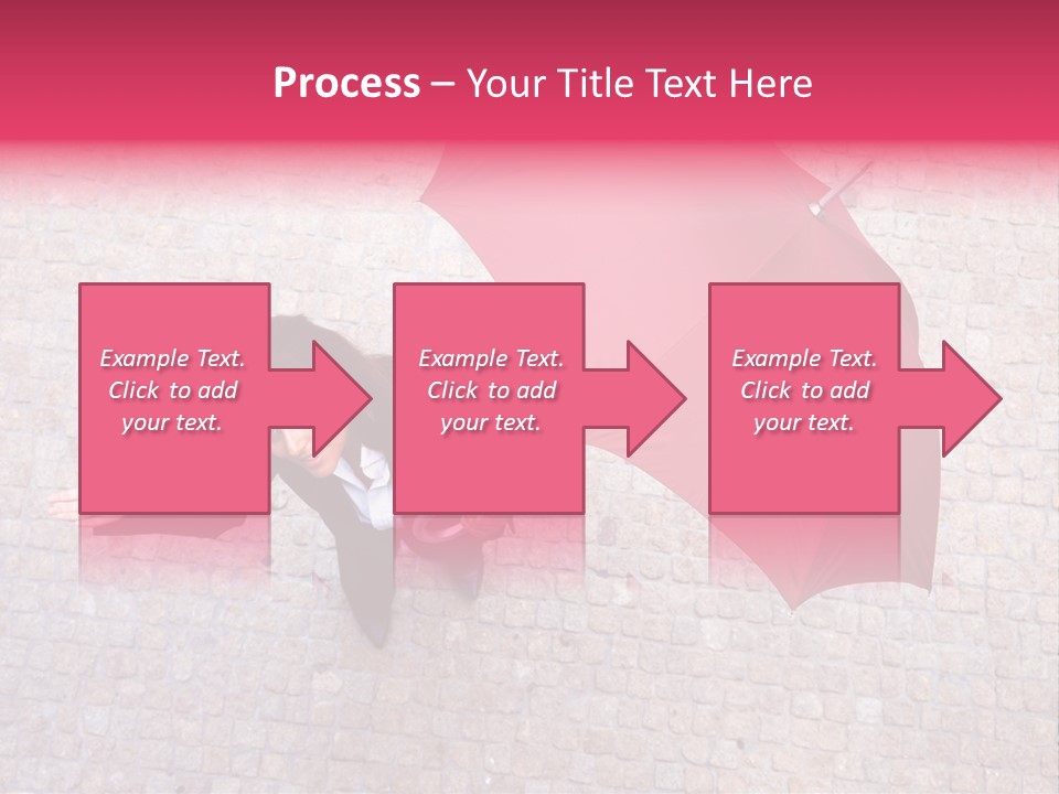 Caucasian Female Walking PowerPoint Template