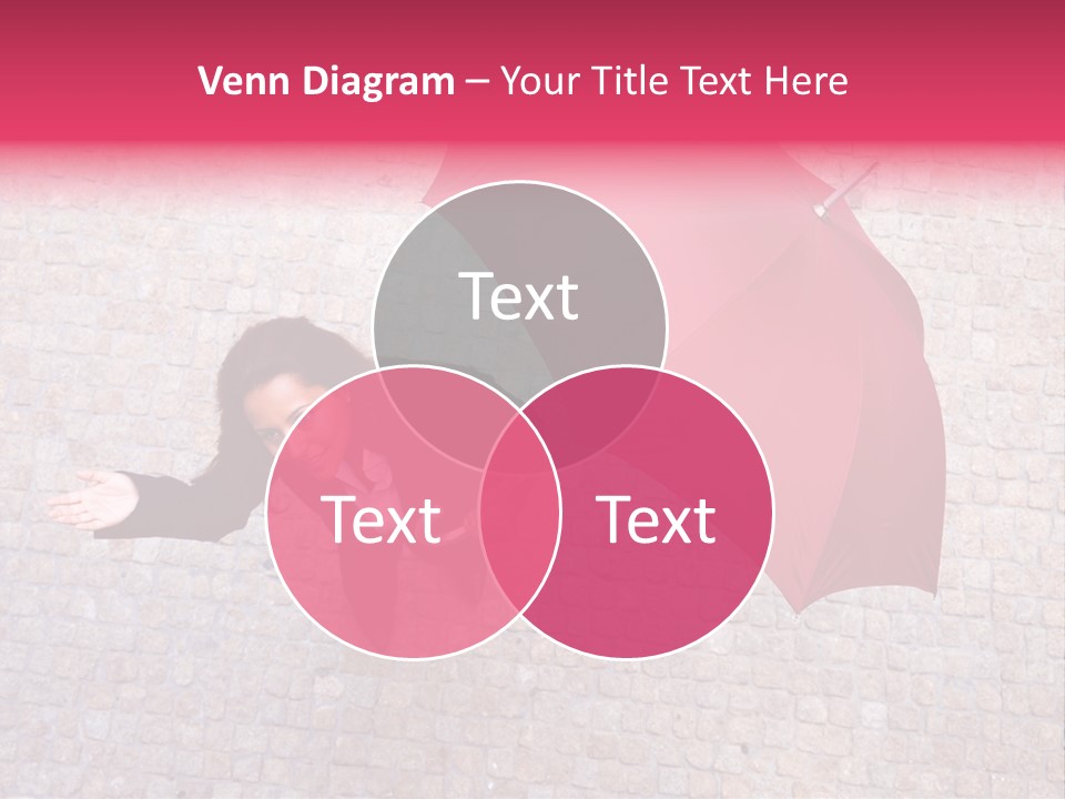 Caucasian Female Walking PowerPoint Template