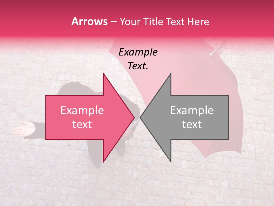 Caucasian Female Walking PowerPoint Template