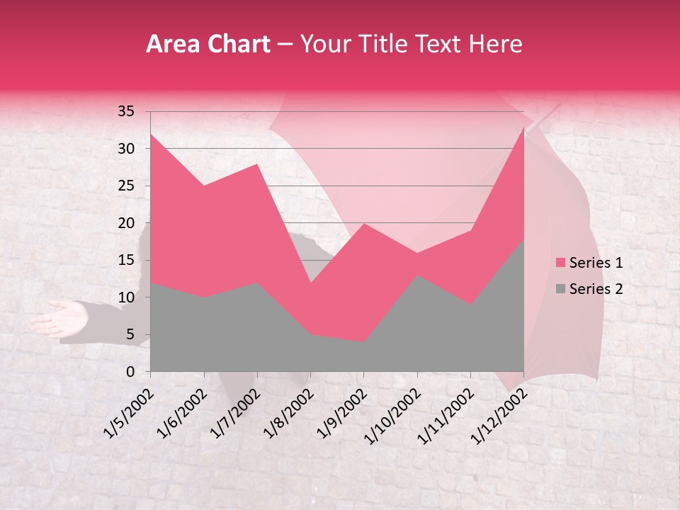 Caucasian Female Walking PowerPoint Template