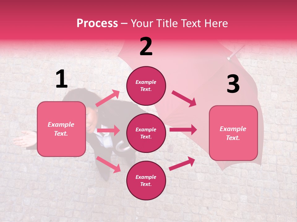 Caucasian Female Walking PowerPoint Template