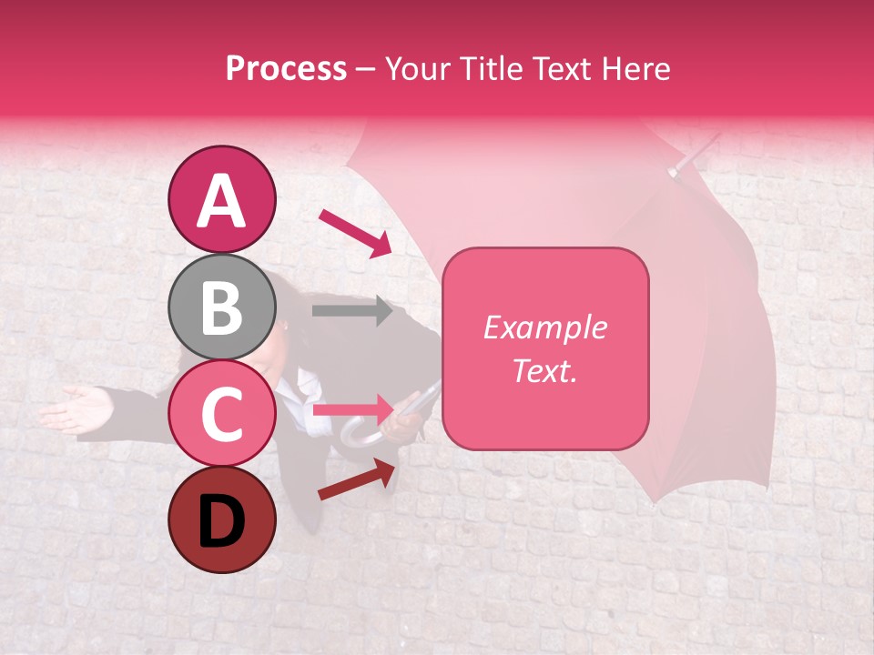 Caucasian Female Walking PowerPoint Template