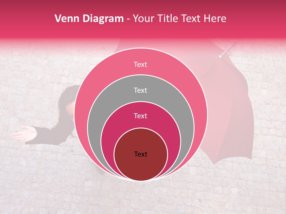 Caucasian Female Walking PowerPoint Template