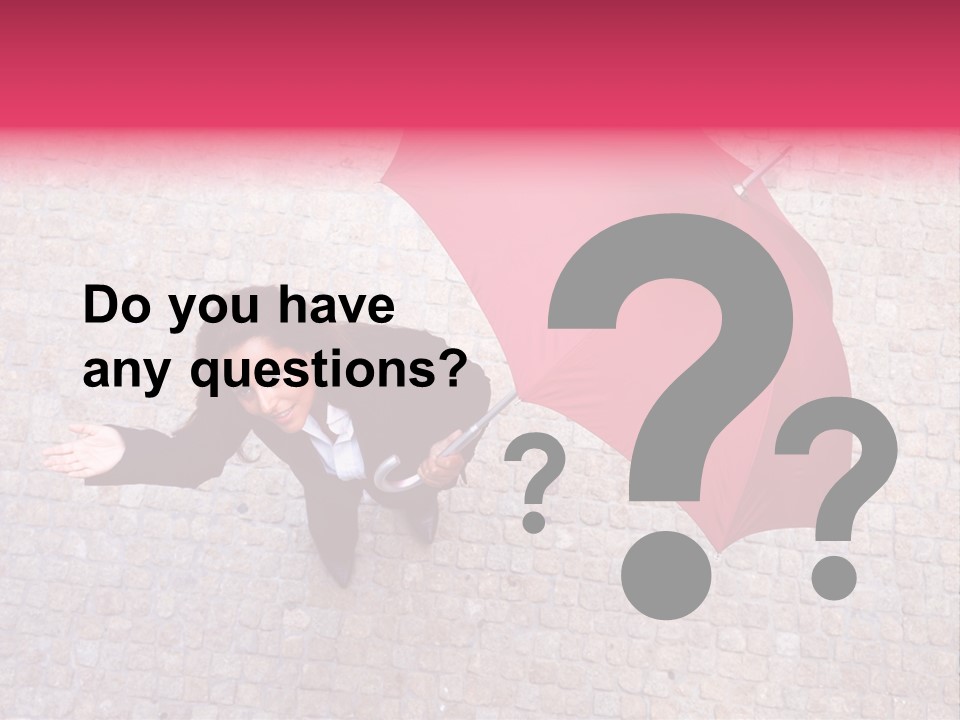 Caucasian Female Walking PowerPoint Template