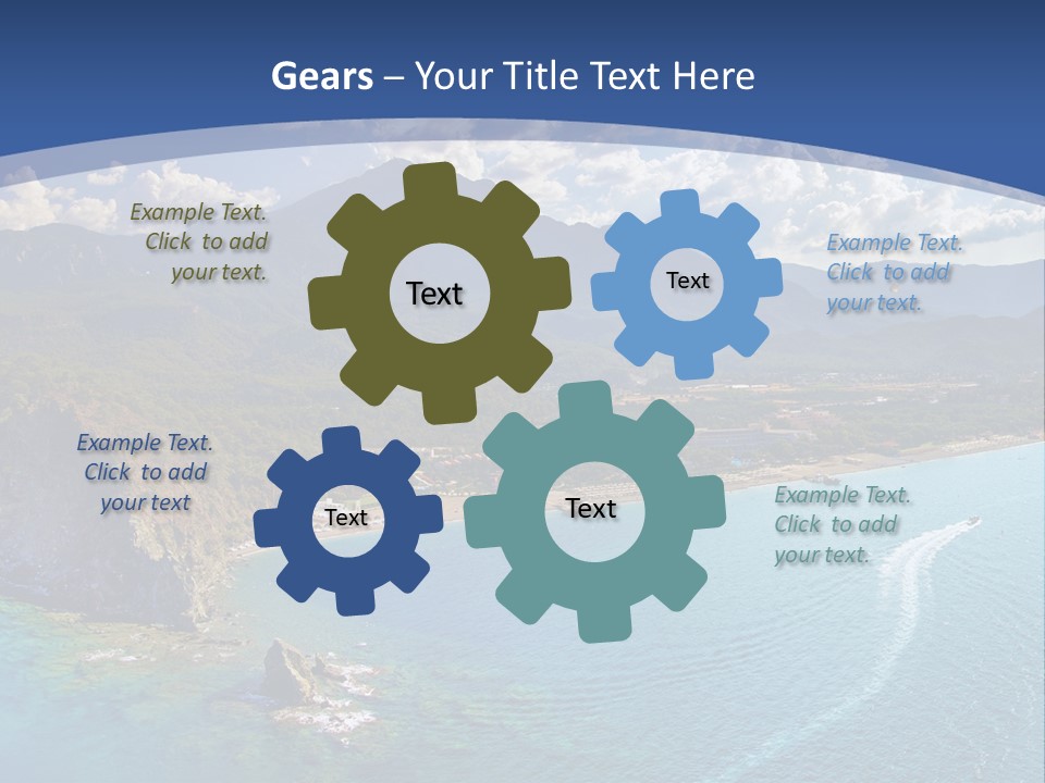 Calendar Wallpaper Colorful PowerPoint Template