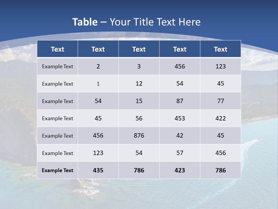 Calendar Wallpaper Colorful PowerPoint Template