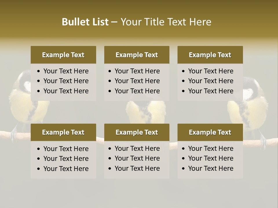 Bird Bird Life Small PowerPoint Template