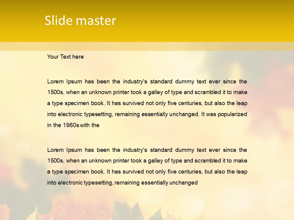 Light Nature Closeup PowerPoint Template