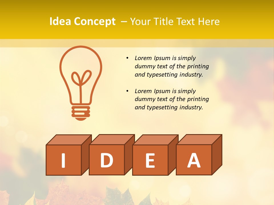 Light Nature Closeup PowerPoint Template