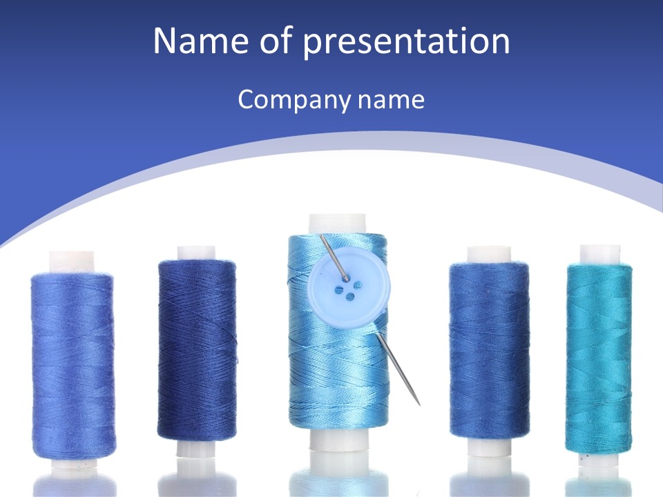 Yarn Material Repair PowerPoint Template