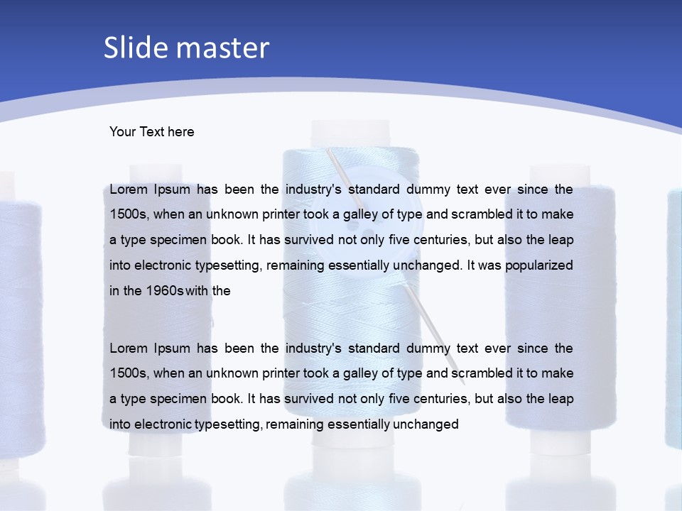 Yarn Material Repair PowerPoint Template