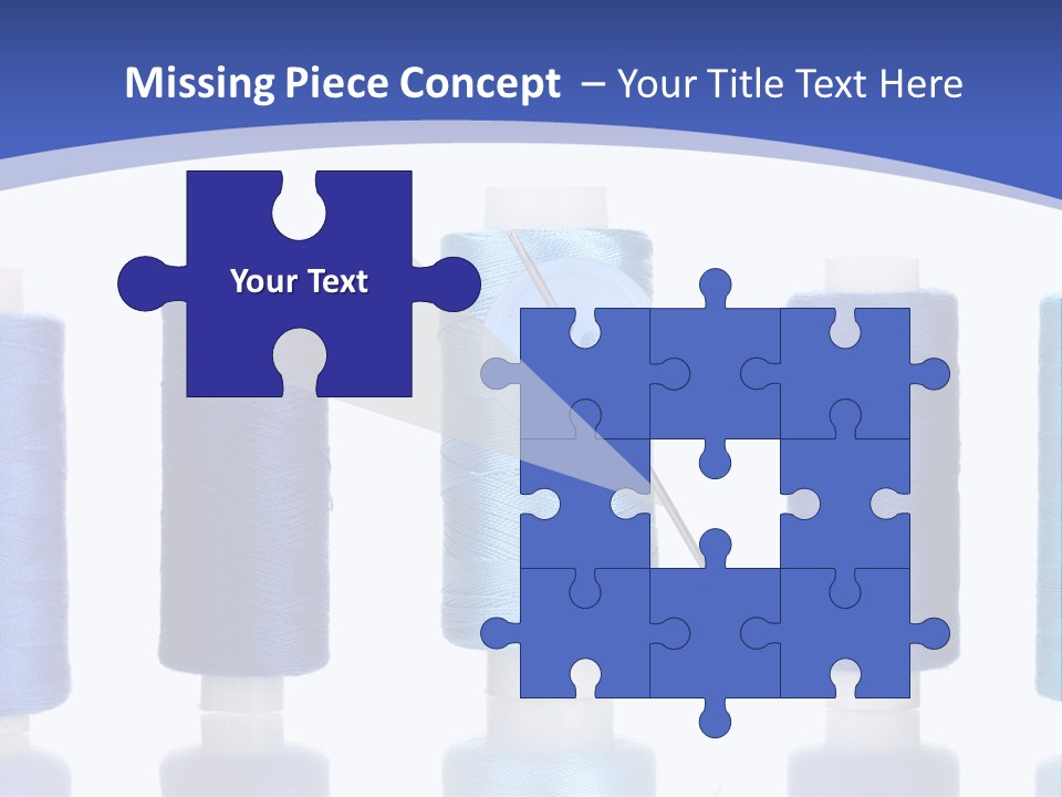 Yarn Material Repair PowerPoint Template