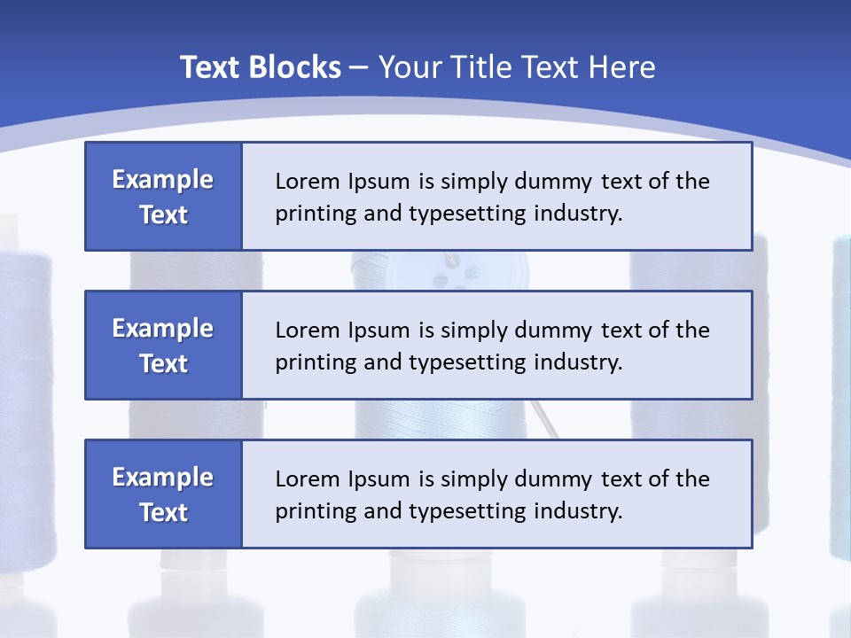 Yarn Material Repair PowerPoint Template