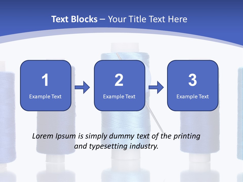 Yarn Material Repair PowerPoint Template