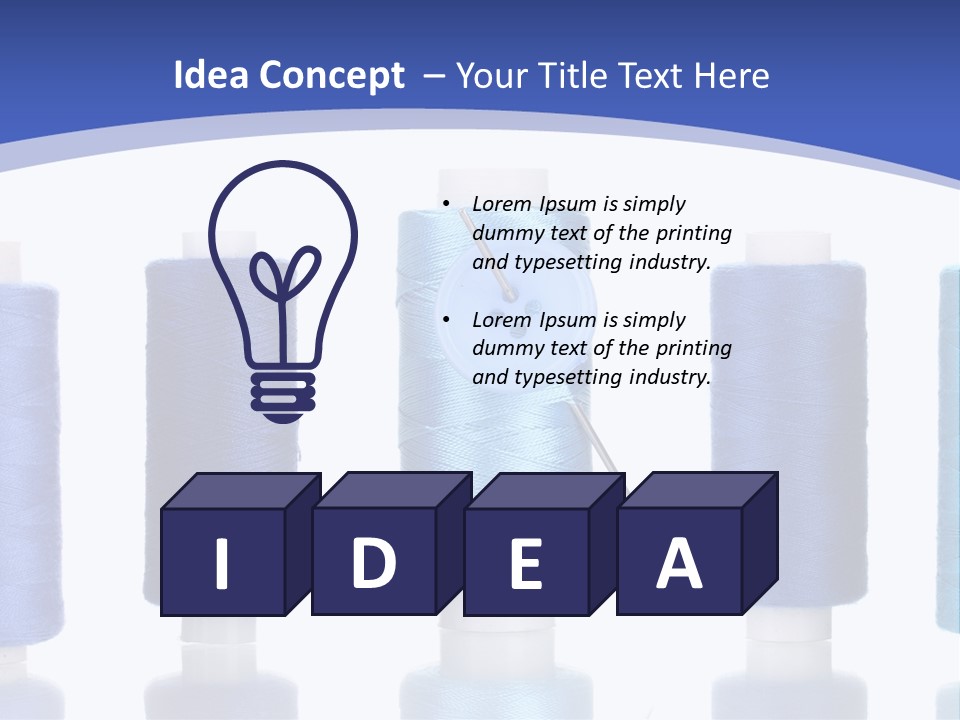 Yarn Material Repair PowerPoint Template