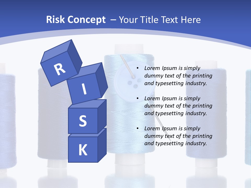 Yarn Material Repair PowerPoint Template