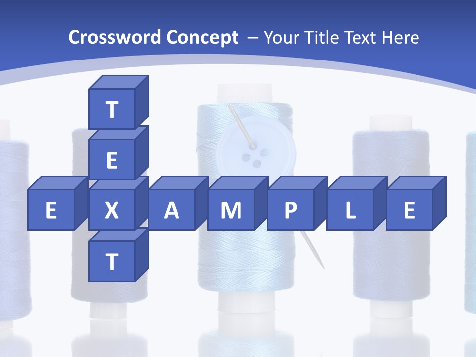 Yarn Material Repair PowerPoint Template