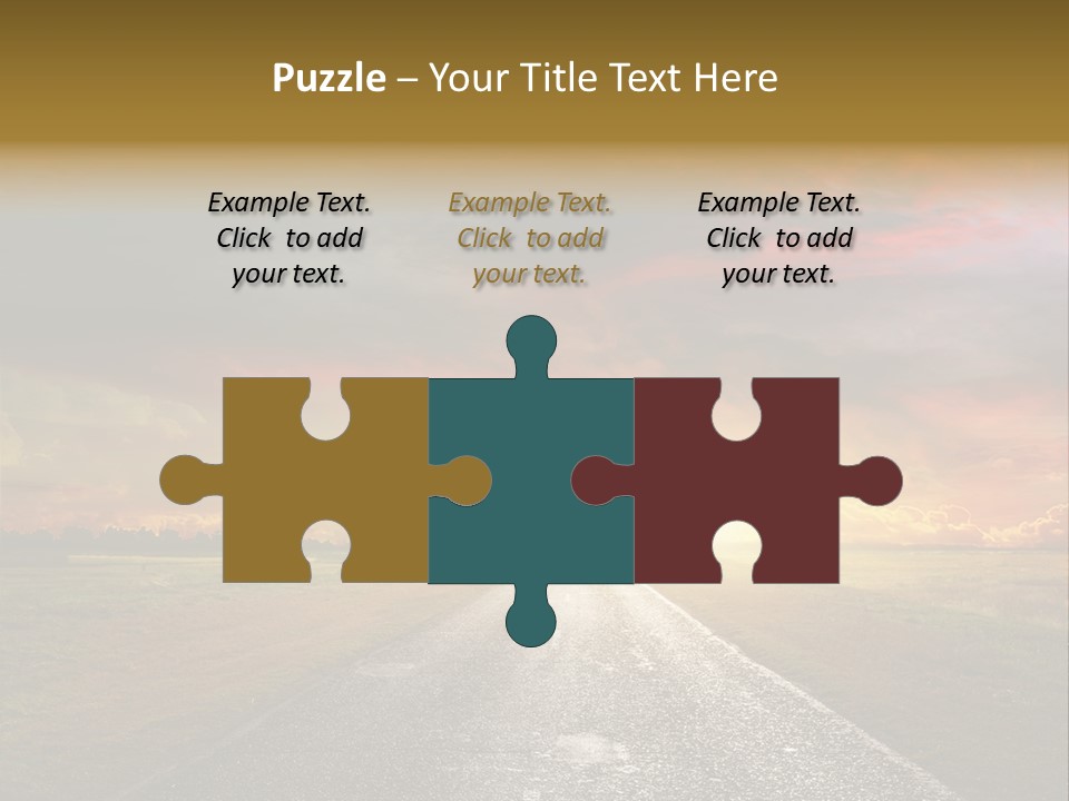 Farmland Deserted Sunset PowerPoint Template