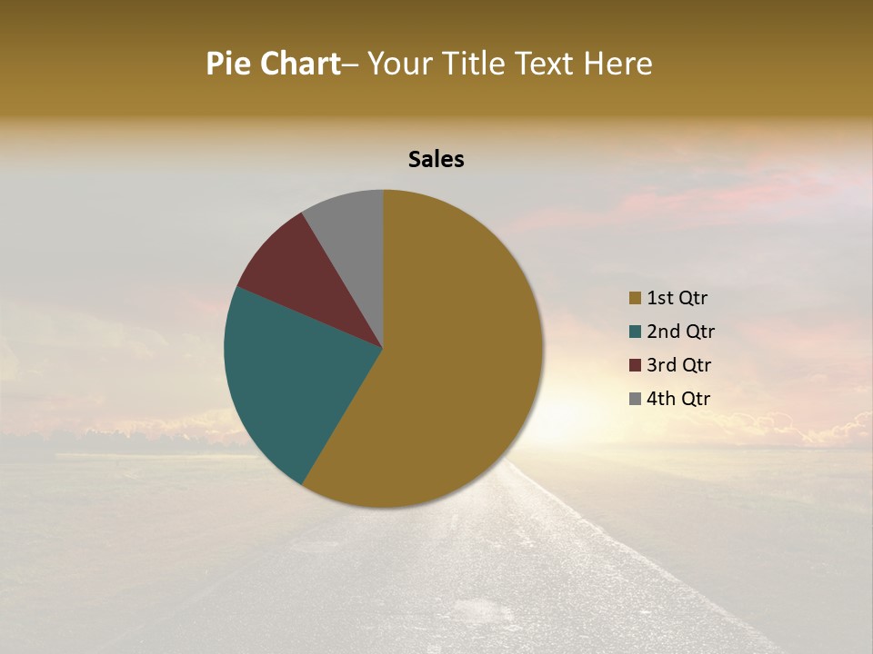 Farmland Deserted Sunset PowerPoint Template