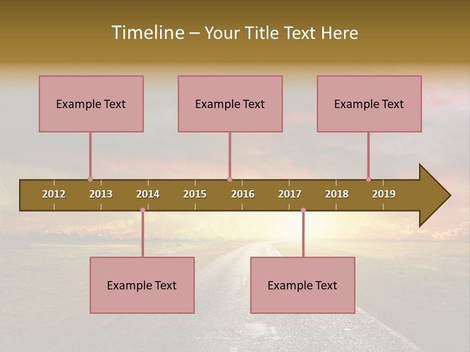 Farmland Deserted Sunset PowerPoint Template