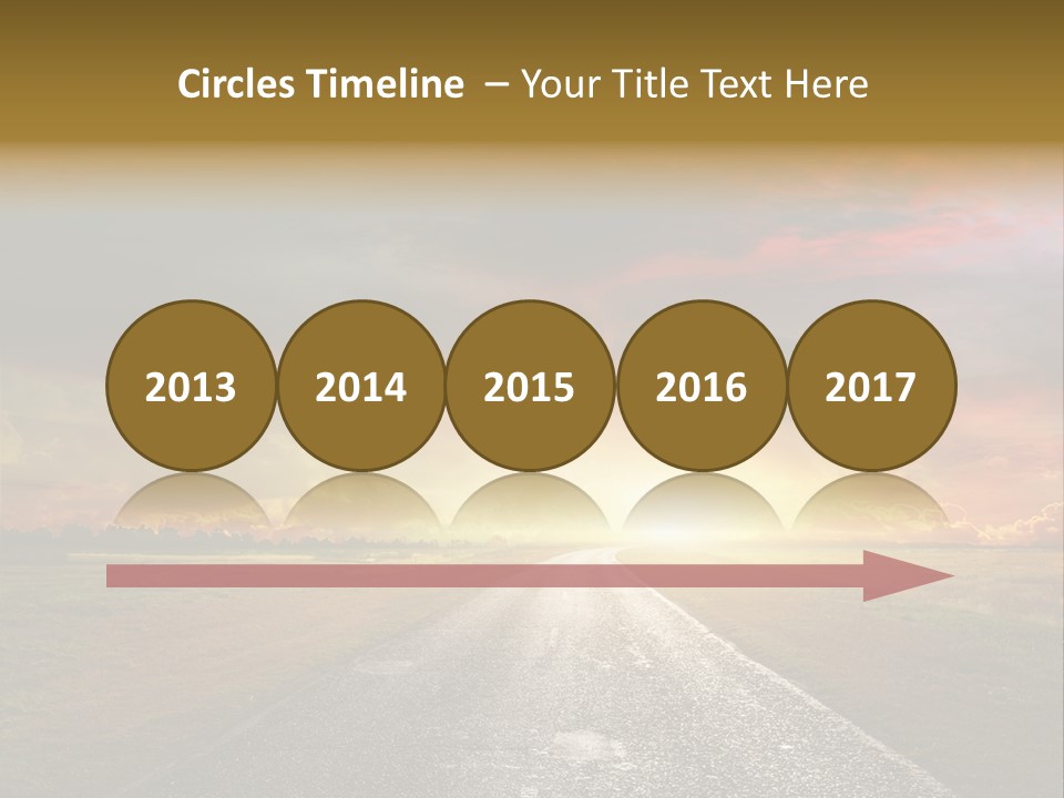 Farmland Deserted Sunset PowerPoint Template