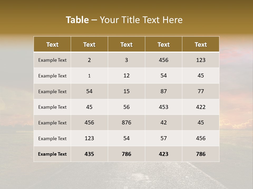Farmland Deserted Sunset PowerPoint Template