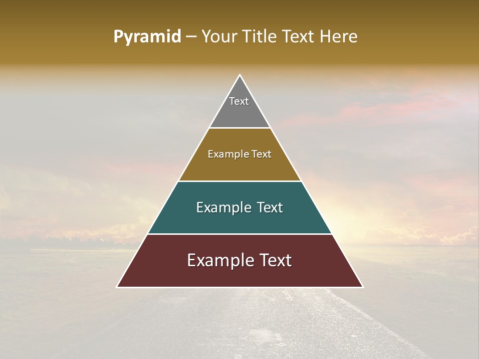 Farmland Deserted Sunset PowerPoint Template