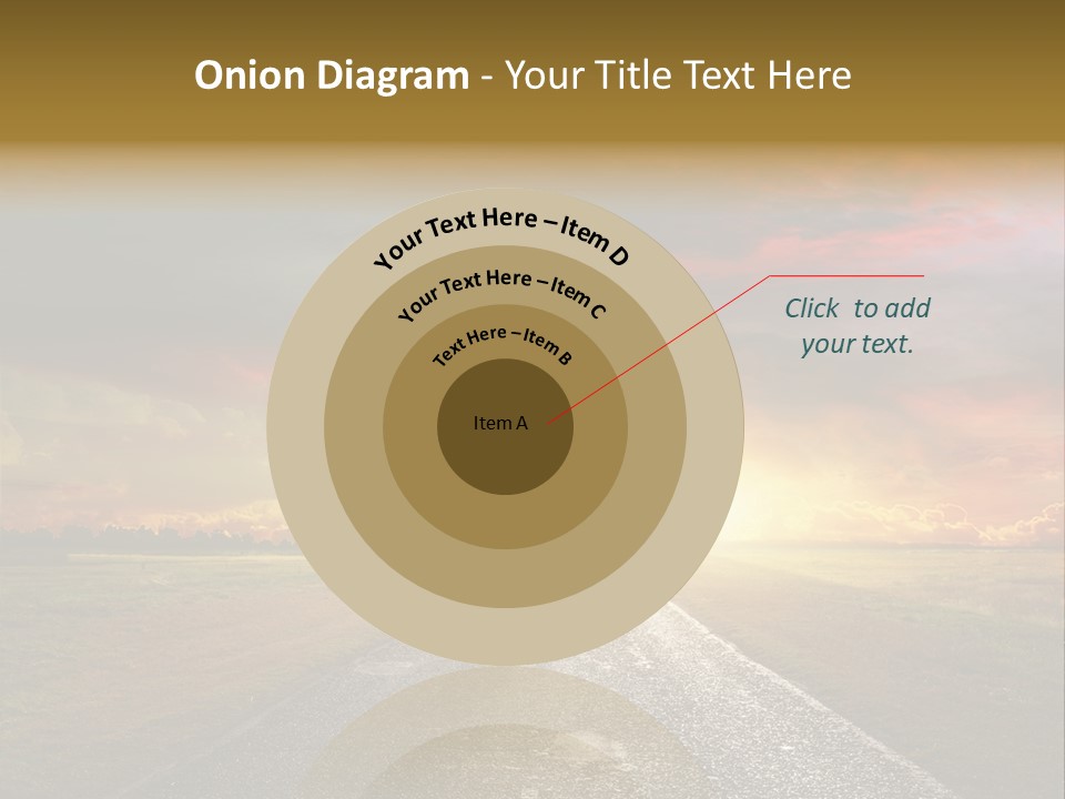 Farmland Deserted Sunset PowerPoint Template