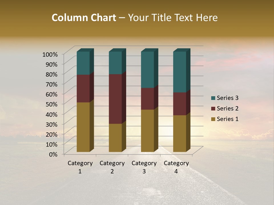 Farmland Deserted Sunset PowerPoint Template