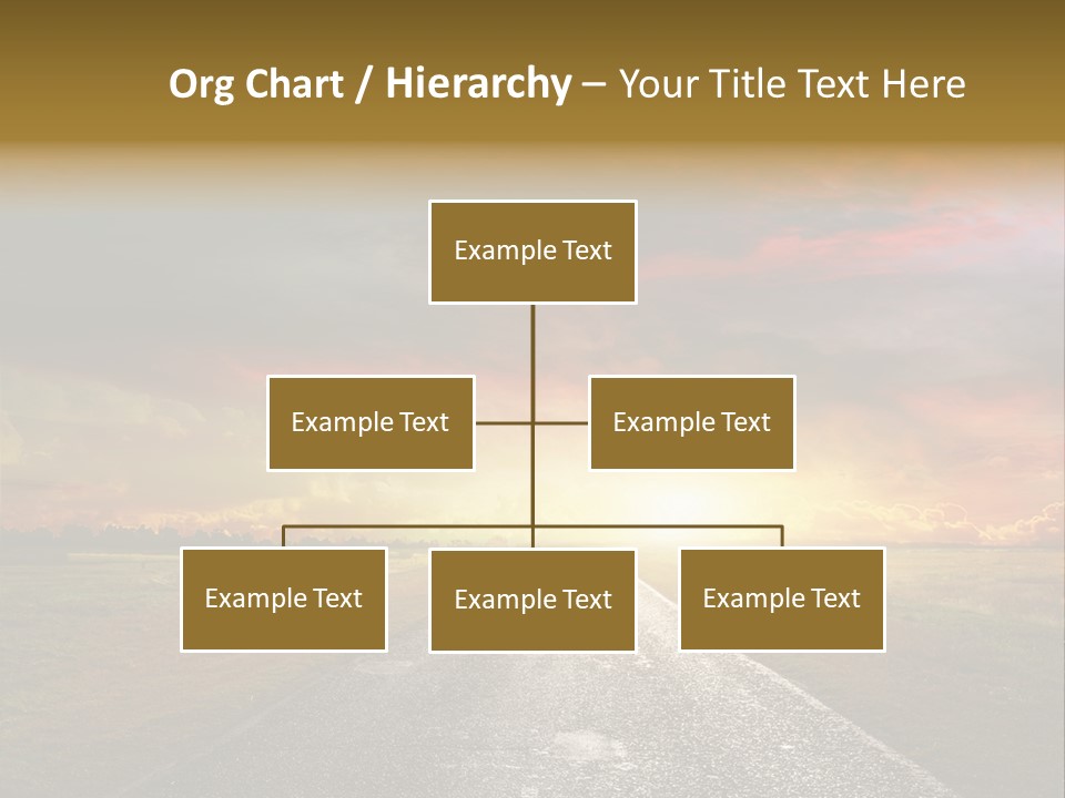 Farmland Deserted Sunset PowerPoint Template