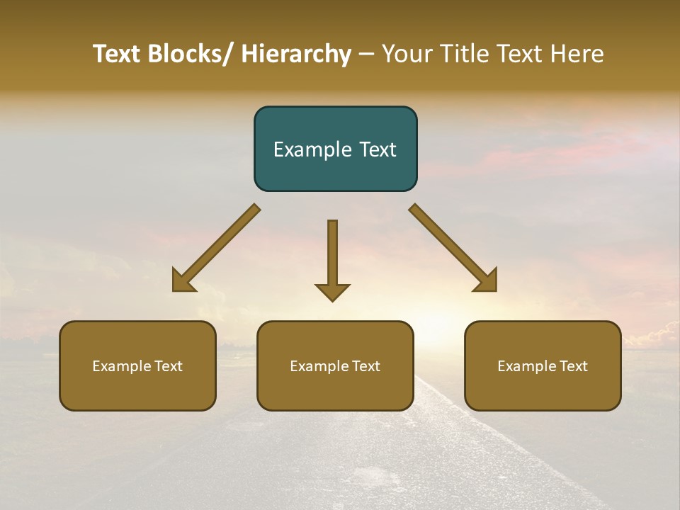 Farmland Deserted Sunset PowerPoint Template