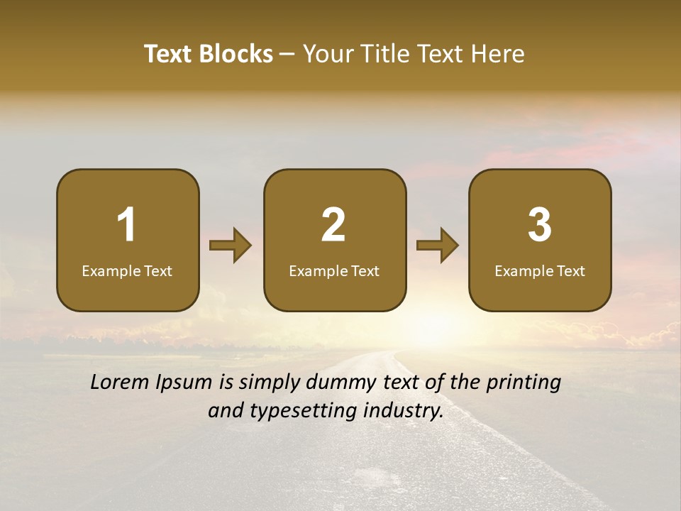 Farmland Deserted Sunset PowerPoint Template