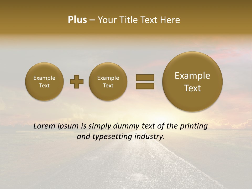 Farmland Deserted Sunset PowerPoint Template