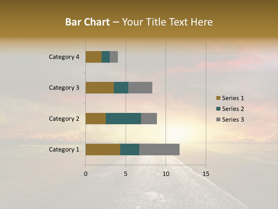 Farmland Deserted Sunset PowerPoint Template