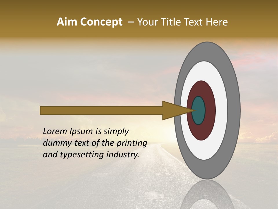 Farmland Deserted Sunset PowerPoint Template