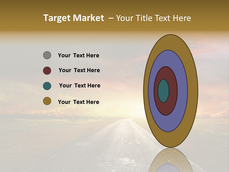 Farmland Deserted Sunset PowerPoint Template