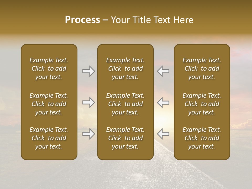 Farmland Deserted Sunset PowerPoint Template