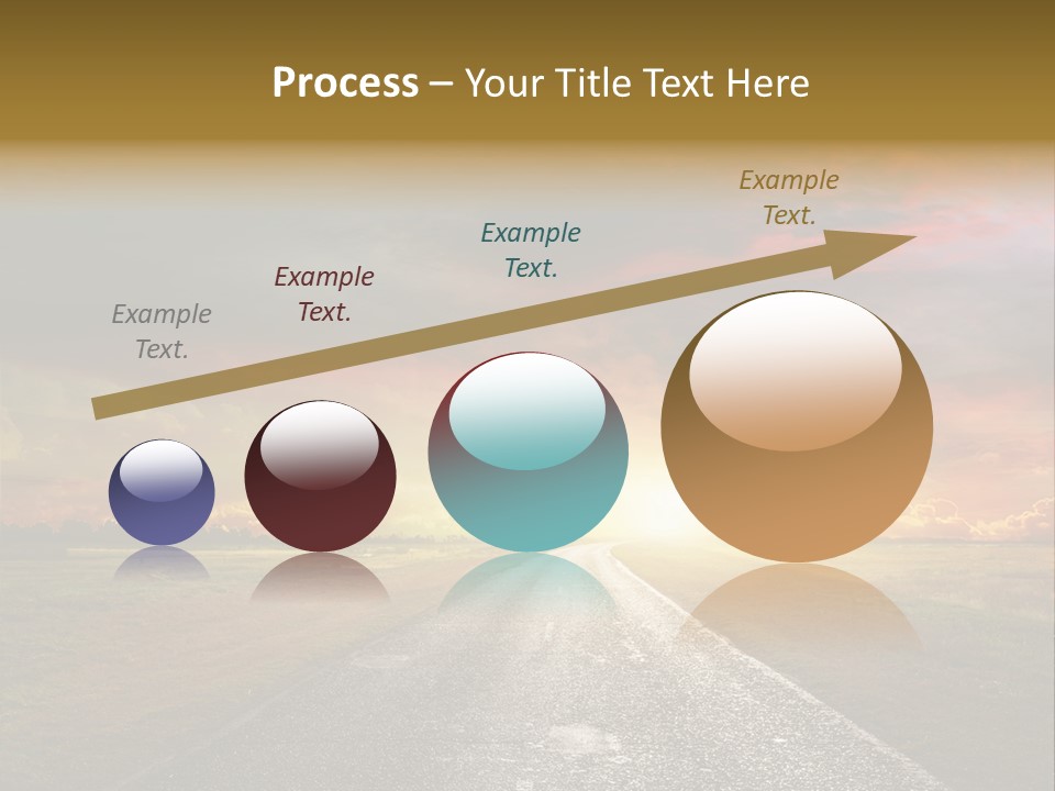 Farmland Deserted Sunset PowerPoint Template