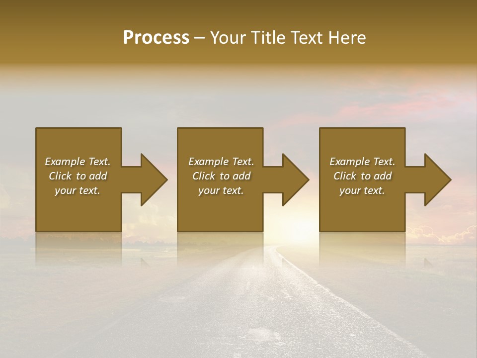 Farmland Deserted Sunset PowerPoint Template