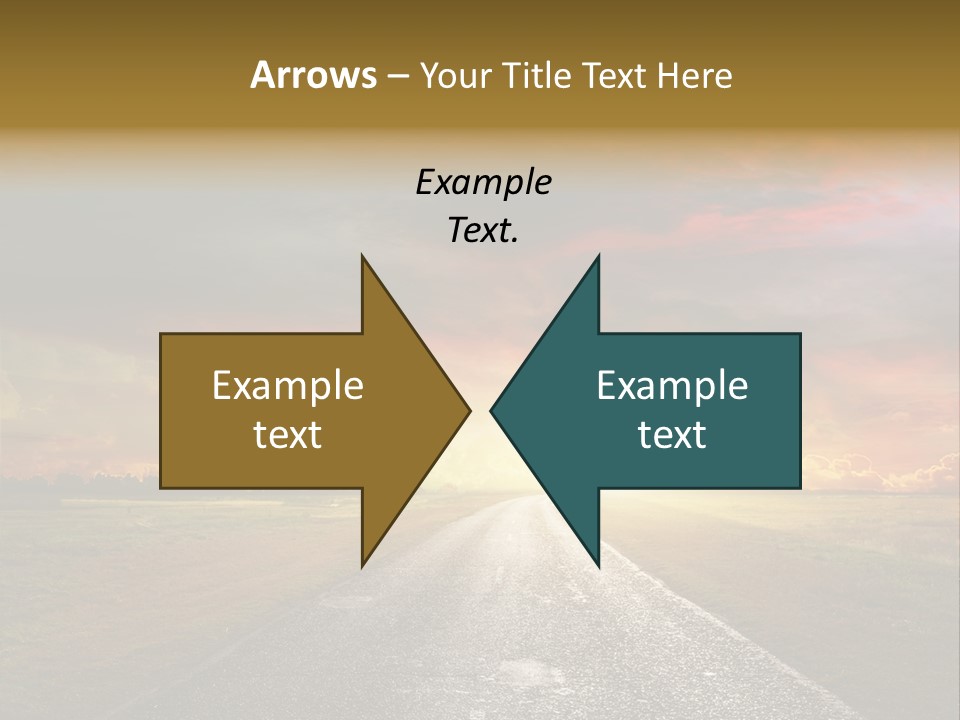 Farmland Deserted Sunset PowerPoint Template