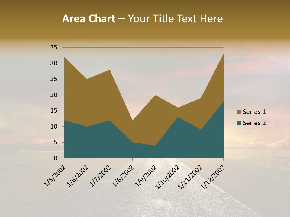 Farmland Deserted Sunset PowerPoint Template