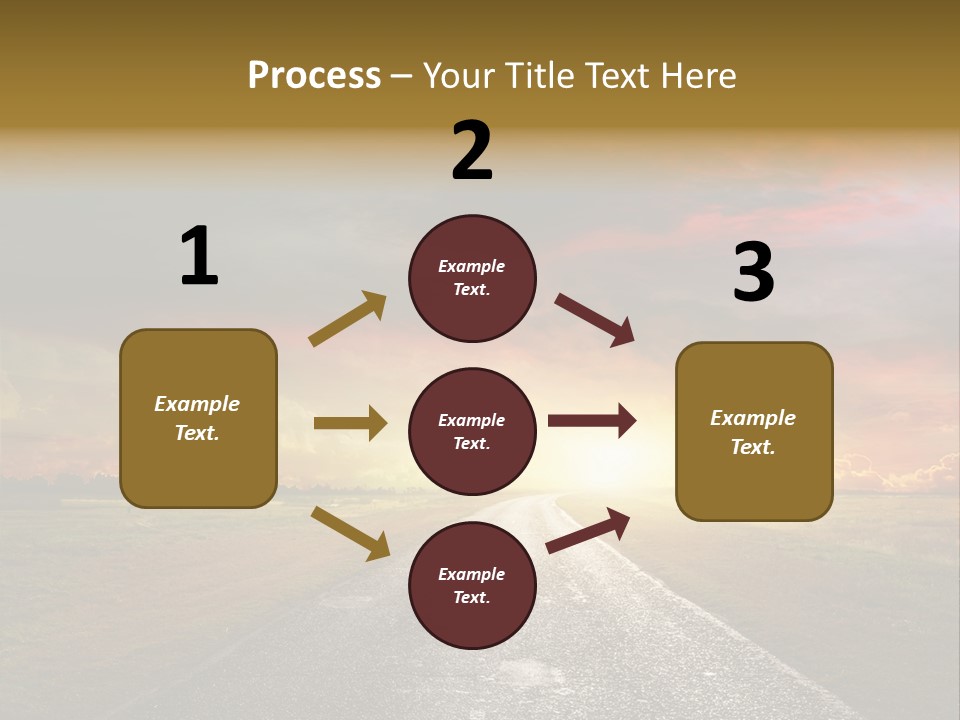 Farmland Deserted Sunset PowerPoint Template