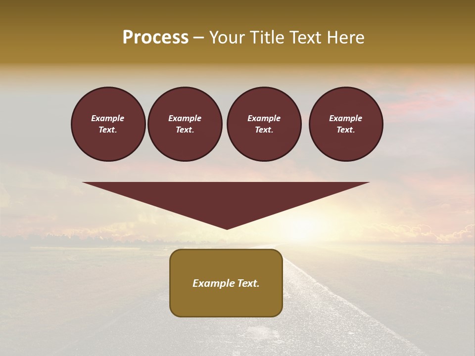 Farmland Deserted Sunset PowerPoint Template