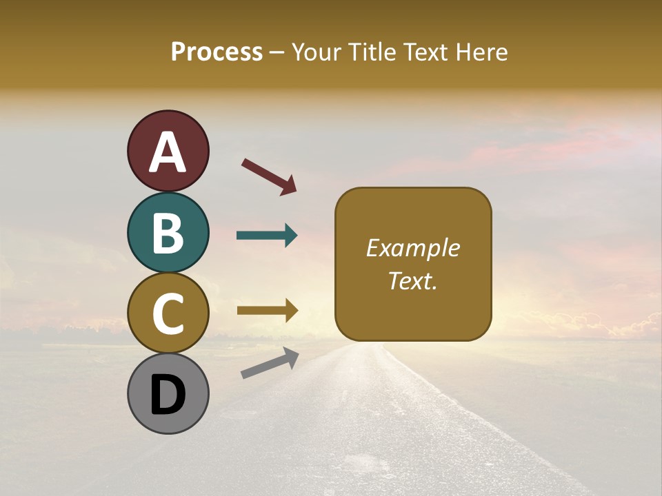 Farmland Deserted Sunset PowerPoint Template