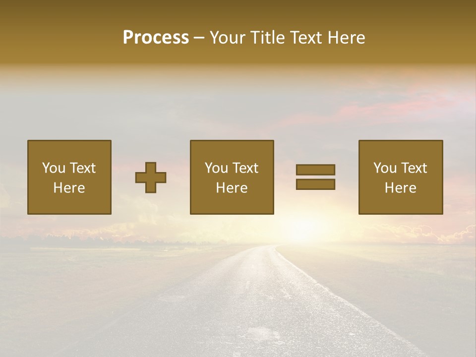 Farmland Deserted Sunset PowerPoint Template