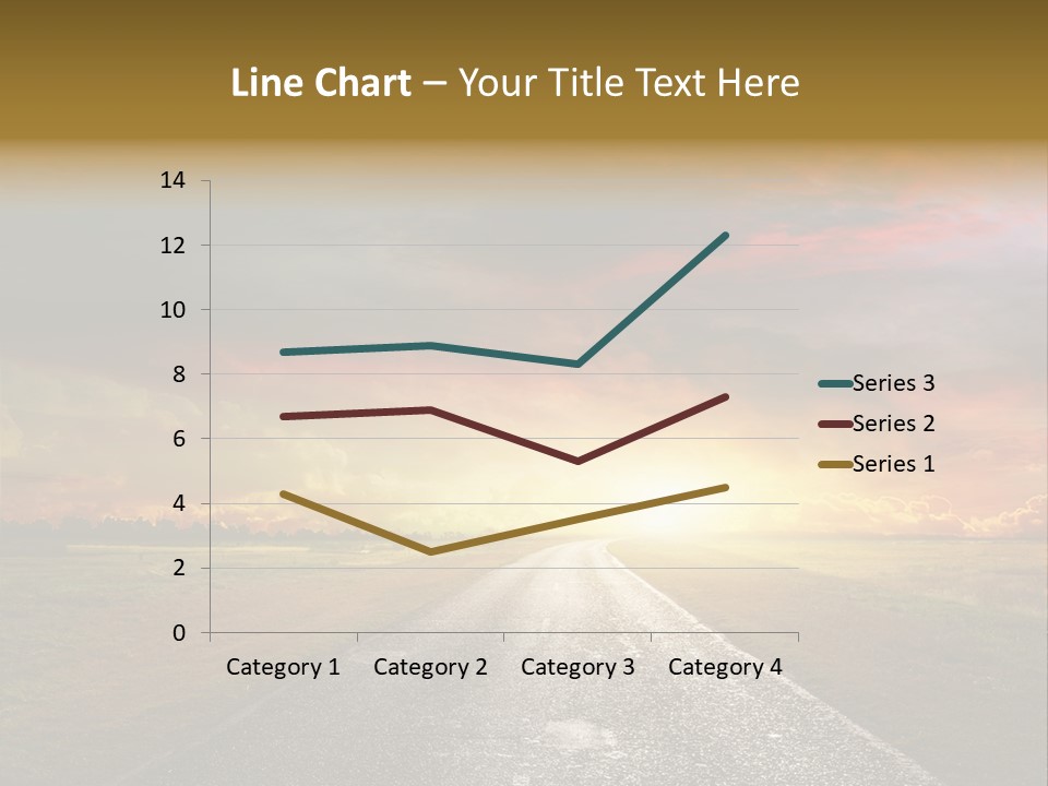 Farmland Deserted Sunset PowerPoint Template