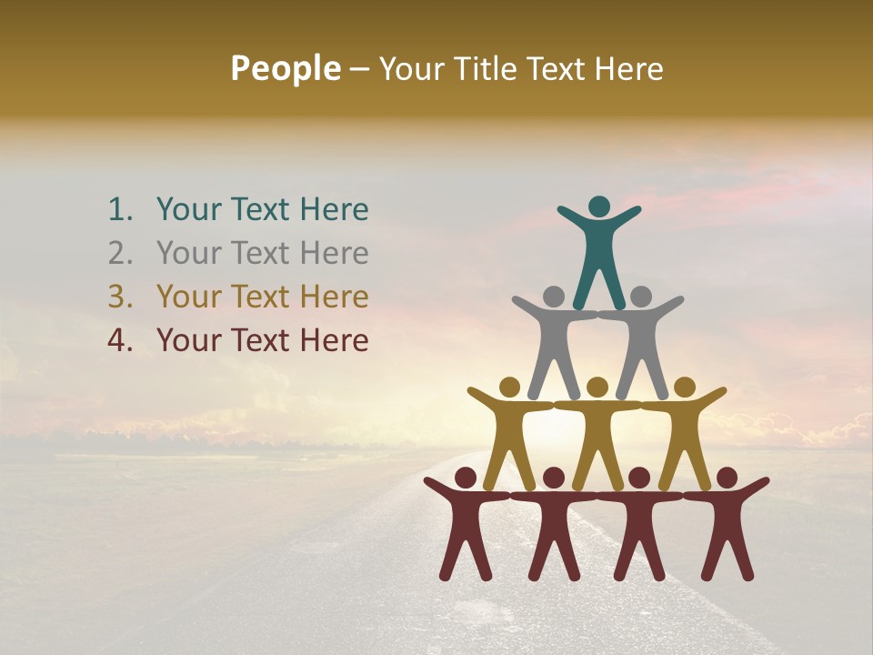 Farmland Deserted Sunset PowerPoint Template