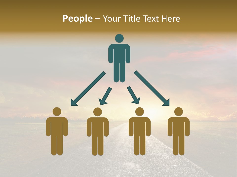 Farmland Deserted Sunset PowerPoint Template