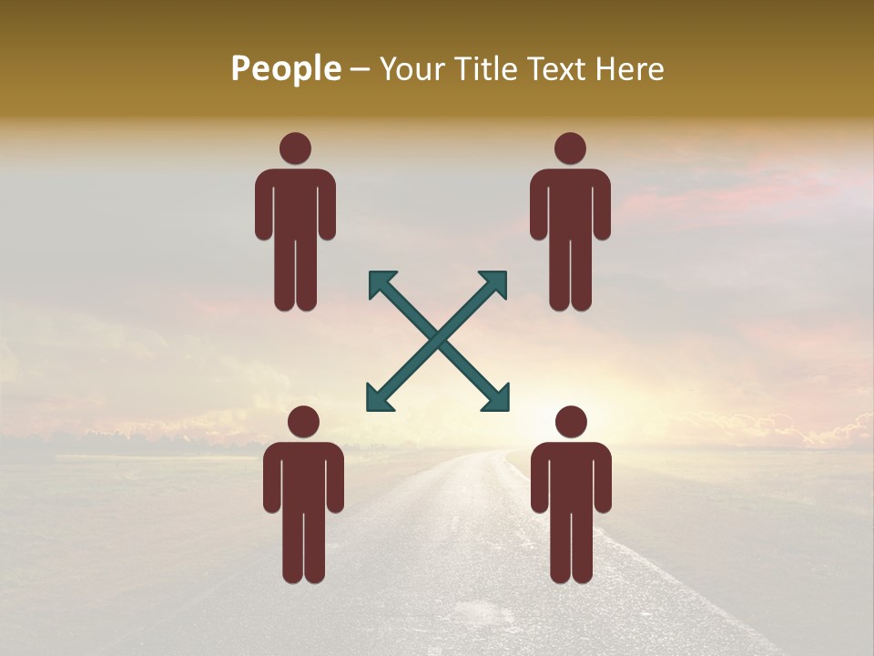 Farmland Deserted Sunset PowerPoint Template